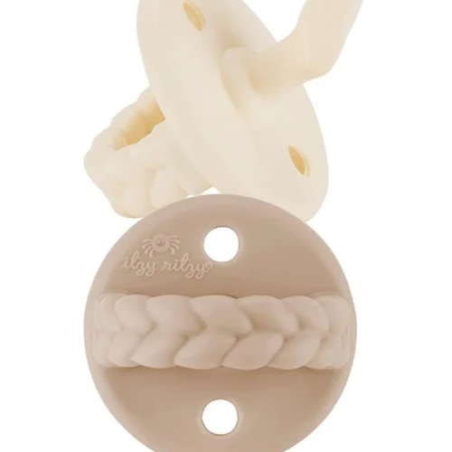 Sweetie Soother Silicone Pacifier - Toast & Buttercream – Tribute Clothing Co
