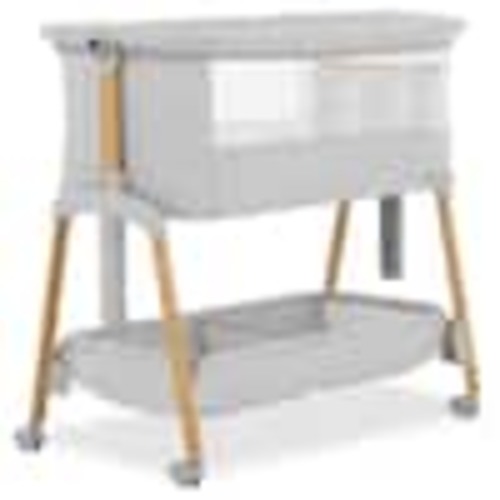 Evolur Light Gray Lullaby Portable Bassinet with wheels 3993EV-LG