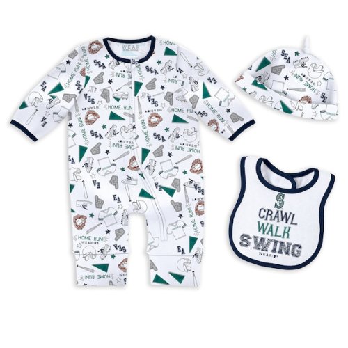 Newborn & Infant Seattle Mariners WEAR by Erin Andrews Sleep & Play Set (3-6M)