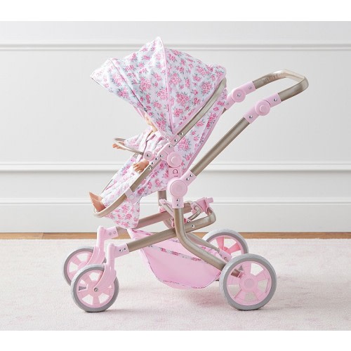 LoveShackFancy Antoinette Floral Convertible 3-In-1 Doll Stroller