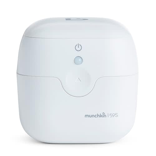 Munchkin Portable UV-C Cleaner for Pacifiers, Teethers and More, White