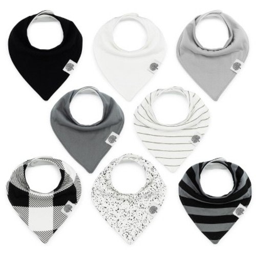 Parker Baby Co. 8 Pack Bandana Drool Bibs - Lunar Set