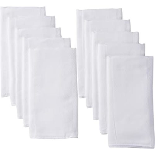 Gerber Unisex Baby Boys Girls Birdseye Prefold Cloth Diapers Multipack White 3-Ply 10 Pack