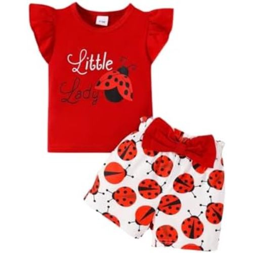 Toddler Kid Girl Clothes Classic Casual Letter Printed Soft Breathable Top Shorts 2PC Summer Outfit Set