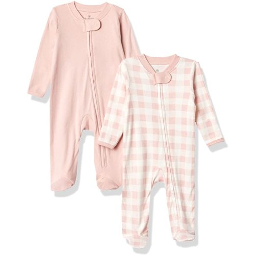 Amazon.com: HonestBaby Baby 2-Pack Organic Cotton Footed Pajama Sleep & Play: Clothing, Shoes & Jewelry