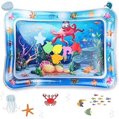 MABIZ Tummy Time Inflatable Water Play Mat, Baby Play Mat for Infants, 3-12 Months, Baby Activity Centres for Stimulation Growth, Sensory Toys for Physical and Visual Development (26"x20") BPA-Free : Amazon.com.au: Baby