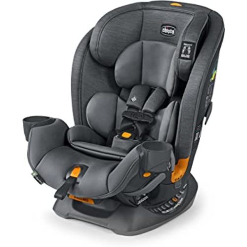 Chicco OneFit™ ClearTex® Slim All-in-One Car Seat, Rear-Facing Seat for Infants 5-40 lbs., Forward-Facing Car Seat 25-65 lbs., Booster 40-100 lbs., Convertible Car Seat | Slate/Grey