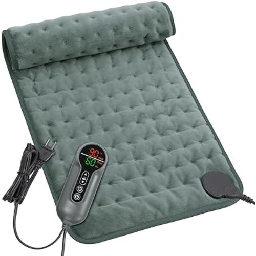 Heating Pad - Electric Heating Pad for Back Pain and Cramps Relief, Moist Heat Pad for Shoulder, Knee, Neck, 6 Heat Settings & Auto Shut Off, Machine Washable, Gift for Women, Men, Mom, Dad, 12" x 24"