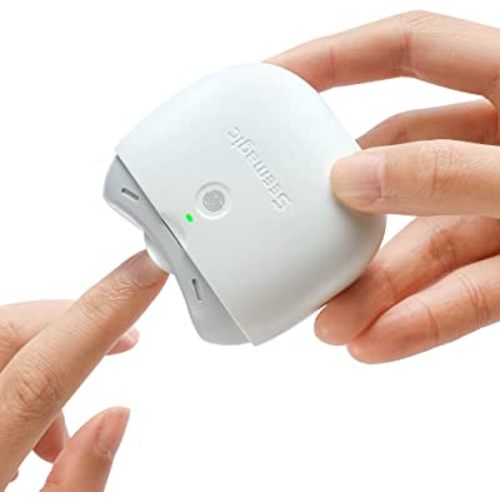 Electric Automatic Nail Clipper with Light & 2 Speeds,Fingernail Cutter and File 2 in 1 Design, Nail Scraps Storage,USB Rechargeable Safety Fingernail Trimmer for Baby, Kids, Seniors and Adult