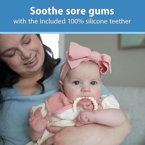 Dr. Brown's Muslin Bandana Bibs with Snap-On Removable Beaded Teether