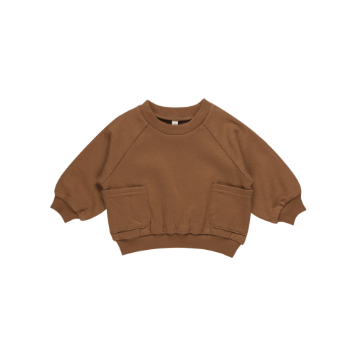 Organic Pocket Sweatshirt, Cinnamon