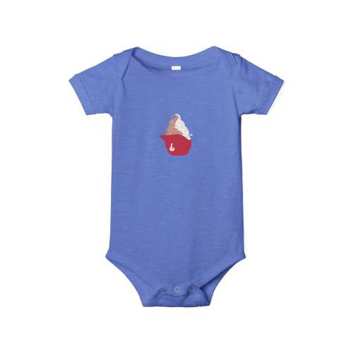 Philadelphia Phillies Ice Cream helmet Infant One Piece, Baseball Baby Bodysuit, Cute Baby Gift, Newborn Outfit, Softserve stadium, MLB