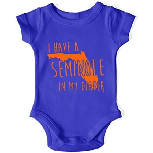 In My Diaper I Have A SemInole - Florida Rival Sports Fans Baby One Piece