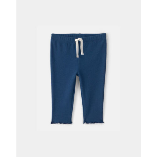 Baby Girl Rib Pants - Navy Blue | Carter's