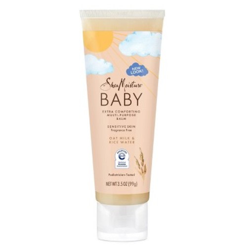 SheaMoisture Baby Multi-Purpose Balm Oat Milk & Rice Water Extra Comforting Fragrance Free for Sensitive Skin - 3.5oz