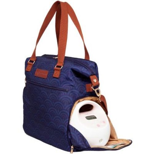 Sarah Wells Lizzy Breast Pump Tote – Lightweight, Easy-Clean Bag with Insulated Pocket, Laptop Sleeve & Side Storage – Fits Pumps & More Deco