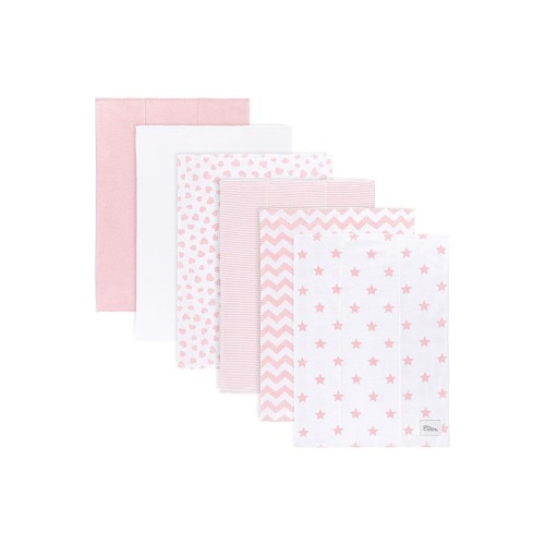 Cotton Burp Cloths - Pack of 6