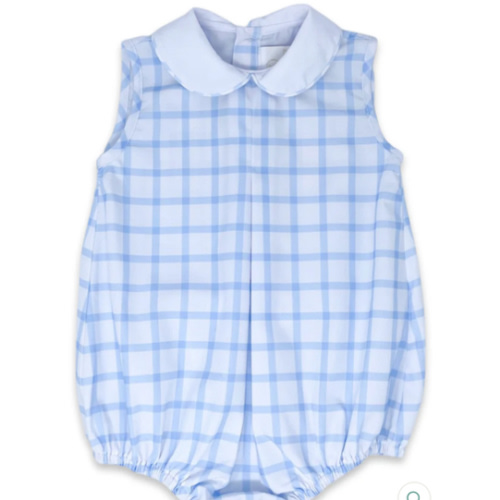 Collier Blue Windowpane Bubble – Children's Edit