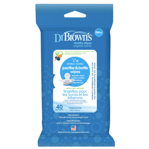 Dr. Brown's Pacifiers and Bottle Wipes, 40 Count