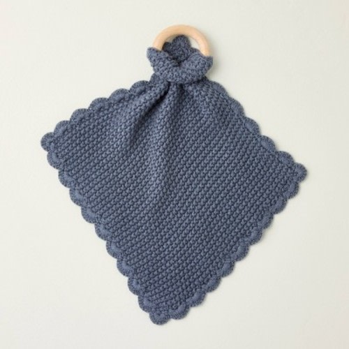 Knit Security Blanket Blue - Hearth & Hand™ with Magnolia