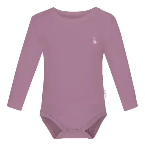 Long Sleeve Baby Onesie – RAPH&REMY® - Color: MAUVE, Size 0-3 Months