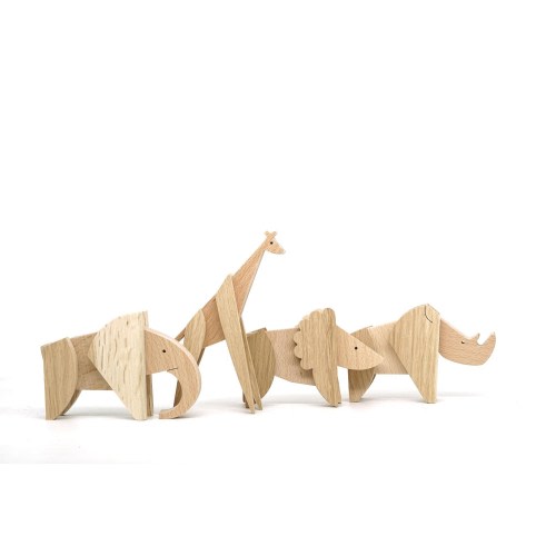 African animals designer gift collection with colorful magnets