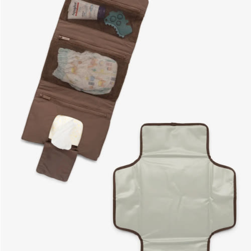Diaper Changing Pad Organizer - OATMEAL