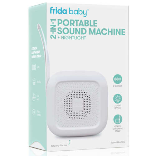 2-in-1 Portable Sound Machine + Nightlight – Frida | The fuss stops here.