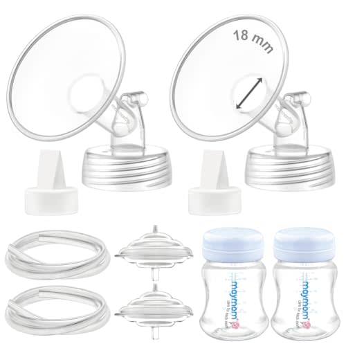 Maymom Pump Parts Compatible with Spectra S2 S1, 18mm Flange Valve Tube Bottle Backflow Protector, Not Original Spectra S2 Replacement Pump Parts Duckbill Valve Bottle