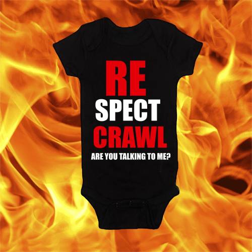 Respect Walk Are You Talking To Me Heavy Metal Rock and Roll Music Bodysuit Baby Shower Gift