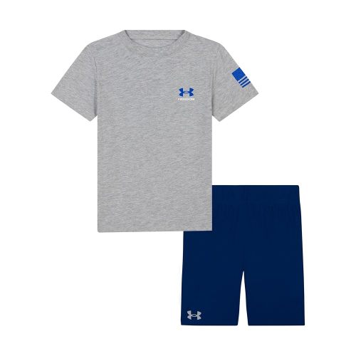Under Armour Boys' Short Sleeve Tee and Short Set, Lightweight and Breathable