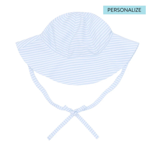 baby powder blue stripe sun hat | minnow swim