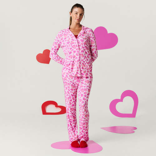 Love Leopard Women's Luxe Pajama Pant Set