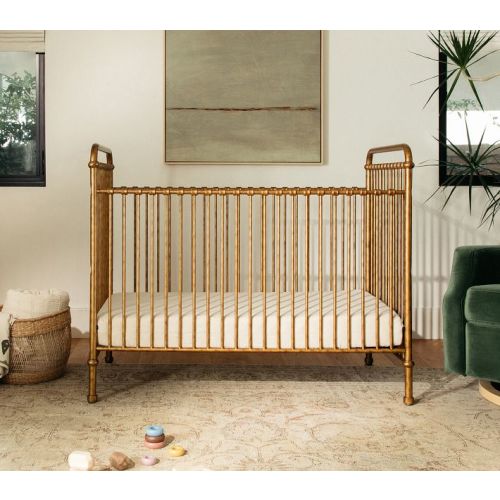 Vintage Gold Namesake Abigail 3-in-1 Metal Crib | Pottery Barn Kids
