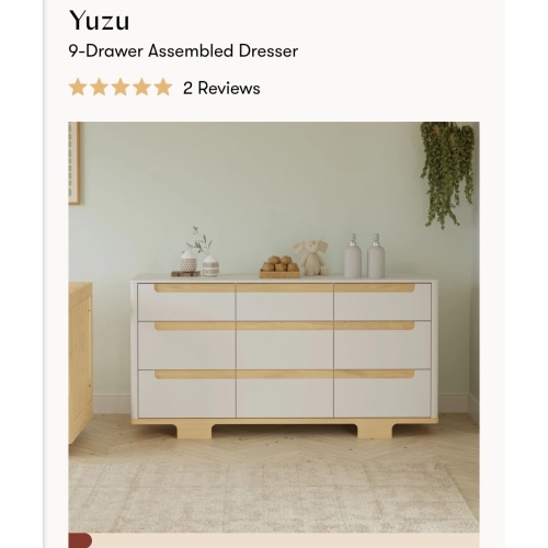 Babyletto Yuzu 9-Drawer Assembled Dresser