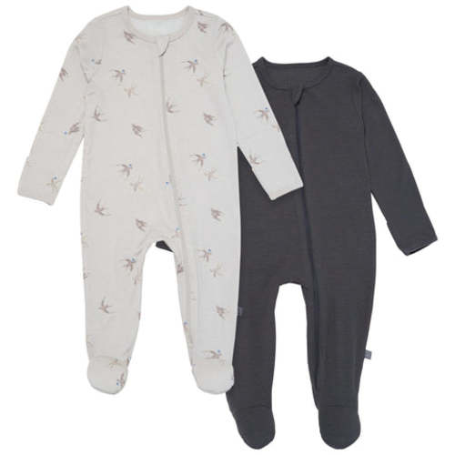 2-Pack Baby Neutral Sparrows Sleep 'N Plays With Mitten Cuffs