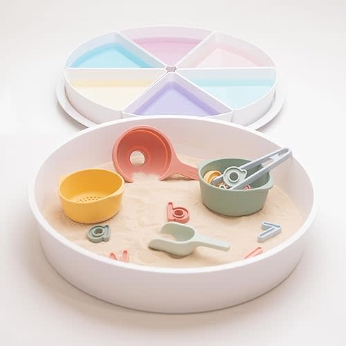 Inspired Play Sensory Bin for Toddlers / 6 mos.+ / with Lid and Removable Storage Inserts