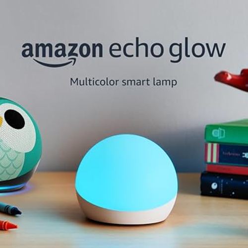 Echo Glow - Multicolor smart lamp, Works with Alexa (2-pack)
