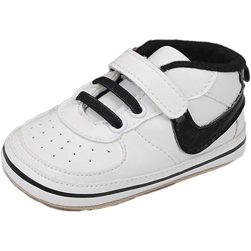 Clowora Unsex Baby Shoes Boys Girls Infant Sneakers Non-Slip Soft Rubber Sole Toddler Crib First Walker Lightweight Shoes