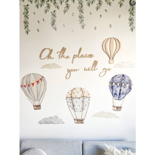 Places You Will Go Laser Cut Sign / Kids Bedroom Sign / Wooden Wall Names / Custom Sign/ Nursery Décor