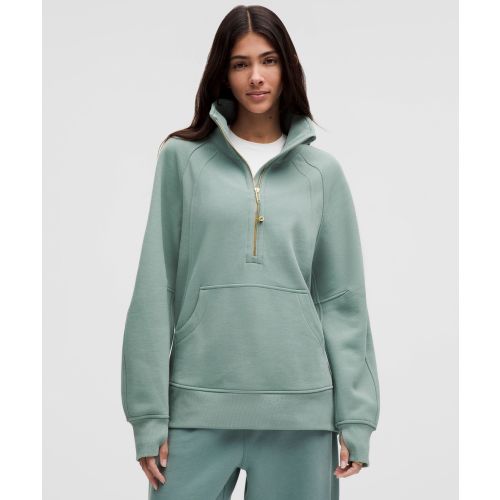 Scuba Oversized Funnel-Neck Half Zip *Long