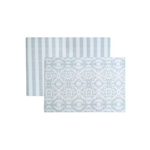 Reversible Emerson Ikat and Jack Stripe One Piece Foam Play Mat