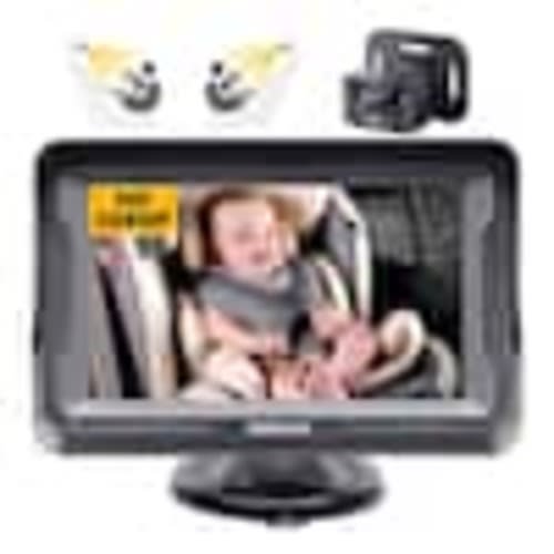 1080P HD Rear Carseat Camera, Baby Car Camera for Backseat with Crystal Night Vision, 360° Rotating 27CSA11-3048