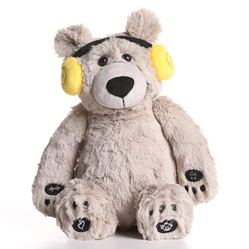 Lulla Bear Shusher by Alex & Kate - Mom’s Heartbeat Sound, White Noise, and Lullabies - Portable Toddler Sleep Aid Toy, Baby Sleep Soothing Sounds for Newborn Crib to Comfort, Gender Neutral