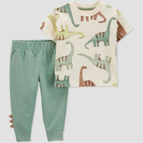 Carter's Just One You® Baby Boys' Dino Top & Bottom Set - Green, Size: 3M