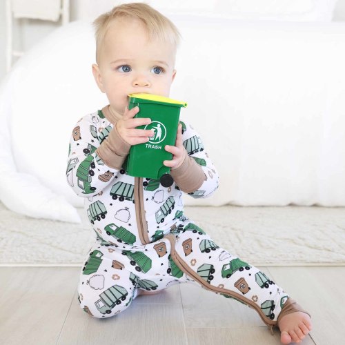 Clean Up Crew Convertible Zip Romper