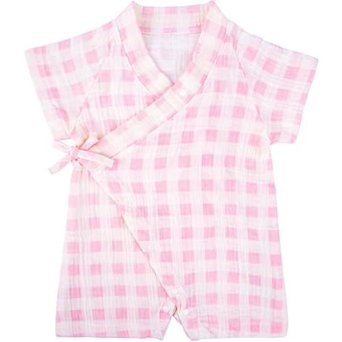 PAUBOLI Kimono Robe Newborn Cotton Yarn Robe Baby Romper Infant Japanese Pajamas…