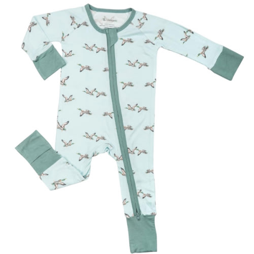 LollyBanks Baby Pajamas, 2-Way Zipper Romper, 95% Viscose Made from Bamboo and 5% Spandex, Baby Sleepers