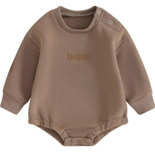 VISGOGO Newborn Infant Baby Boy Girls Oversized Romper Little Dude Sweater Onesie Coming Home Outfit Neutral Clothes