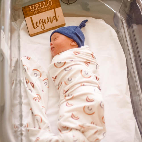 Cannon's Earthy Rainbow Oversized Swaddle Blanket